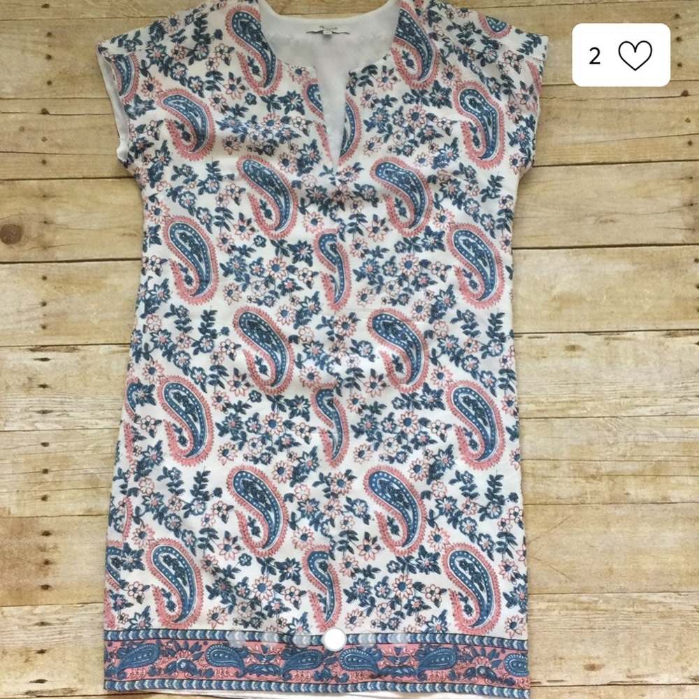Madewell Paisley Silk Tunic Dress